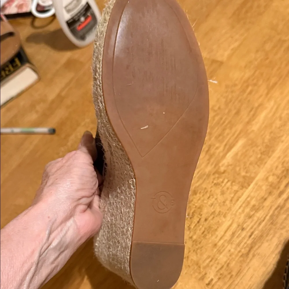 Treasure & Bond Black Leather Espadrilles